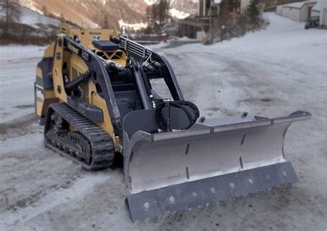 snow blade for mini skid steer|berlon mini snow blades.